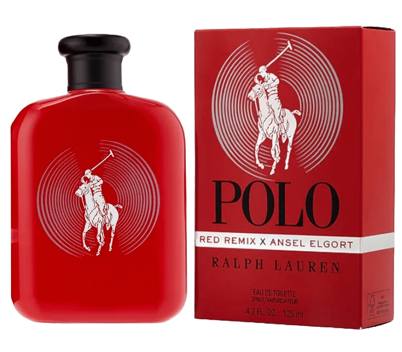 Ralph Lauren Polo Red Remix x Ansel Elgort 125 ml Eau de Toilette für Herren - Parfümerie Duftsinne