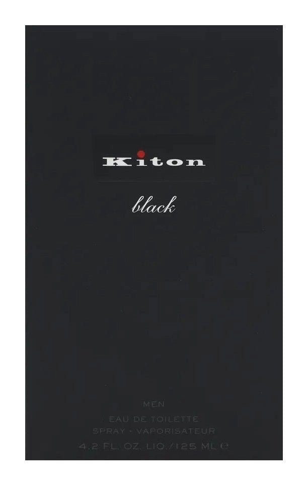 Kiton Black 125ml Eau de Toilette Spray Elegant stilvoller Duft für Herren - Parfümerie Duftsinne